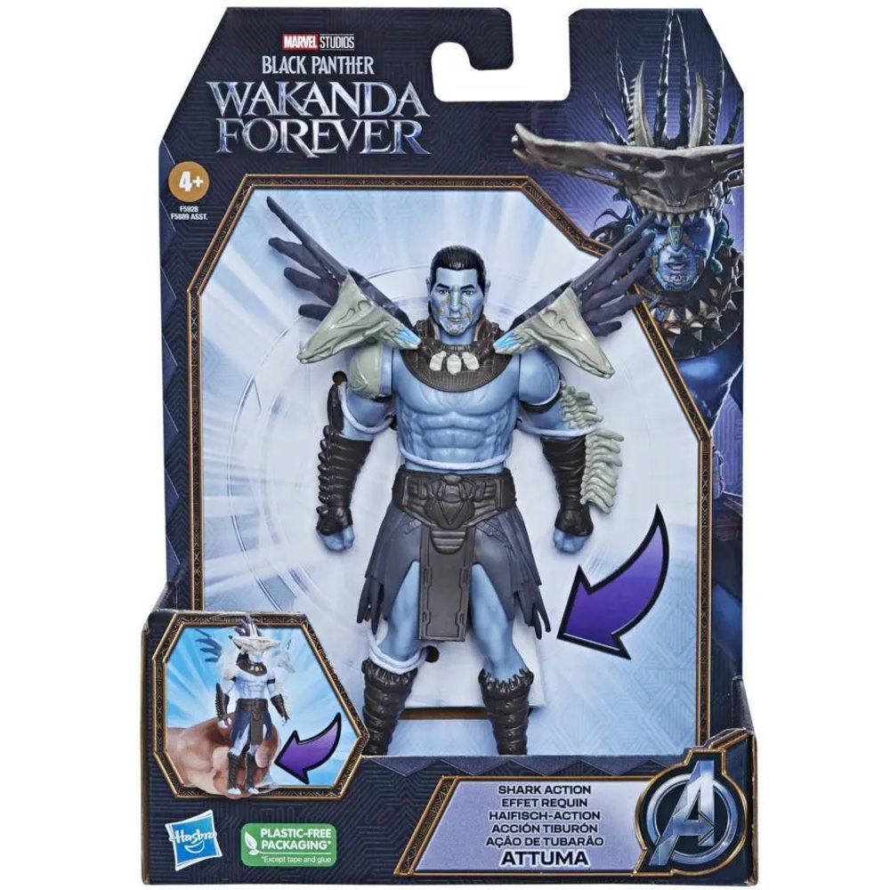 MARVEL STUDIOS BLACK PANTHER WAKANDA FOREVER RUCHOMA FIGURKA ATTUMA