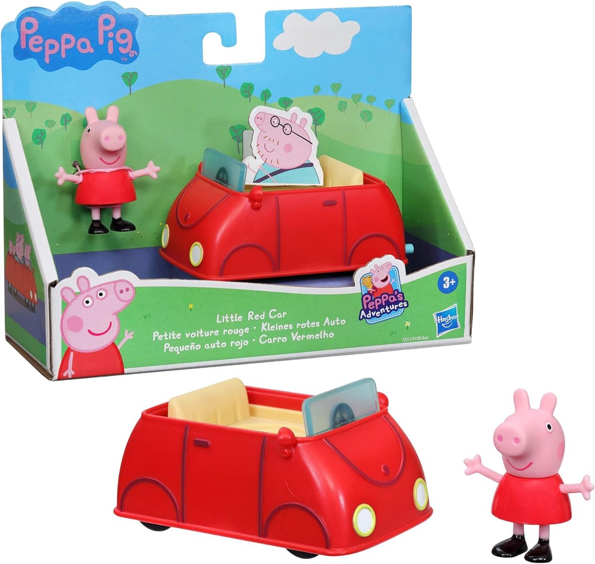 Świnka Peppa i Mały Czerwony Samochód z bajki wysoka jakość wykonania idealny prezent dla fanów Peppy 3+