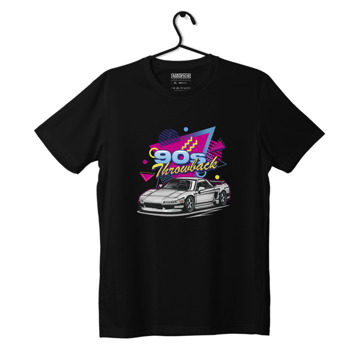 Czarny T-shirt koszulka HONDA NSX 90s-XXL