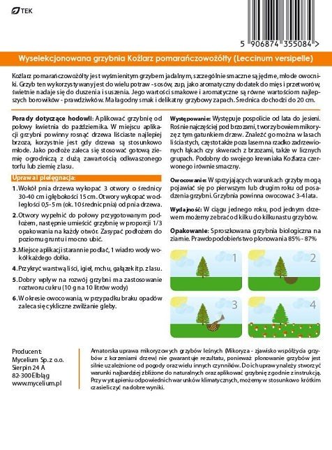 Grzybnia Koźlarz pomarańczowy 10 g