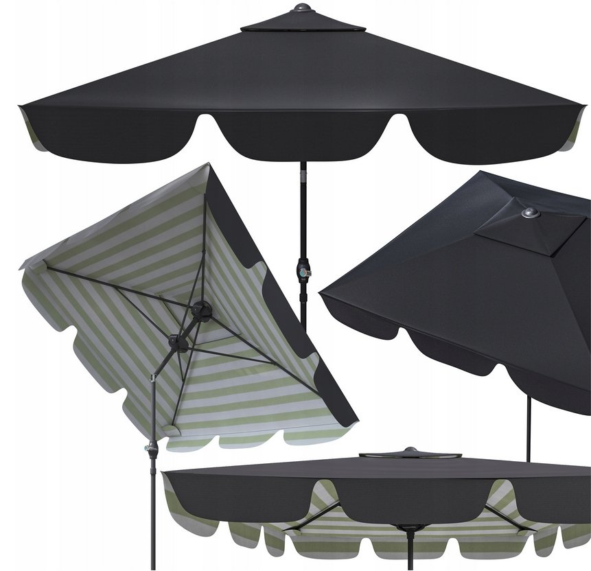 Wytrzymały PARASOL OGRODOWY SKŁADANY Mocny ŁAMANY Stalowy pawilon PREMIUM