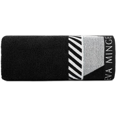 Ręcznik Eva7 Czarny 70 x 140 cm