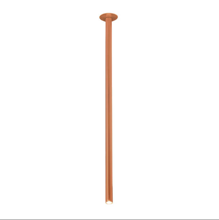 Sypialniana lampa sufitowa ALHA 9432 Dohar metalowa tuba miedziana