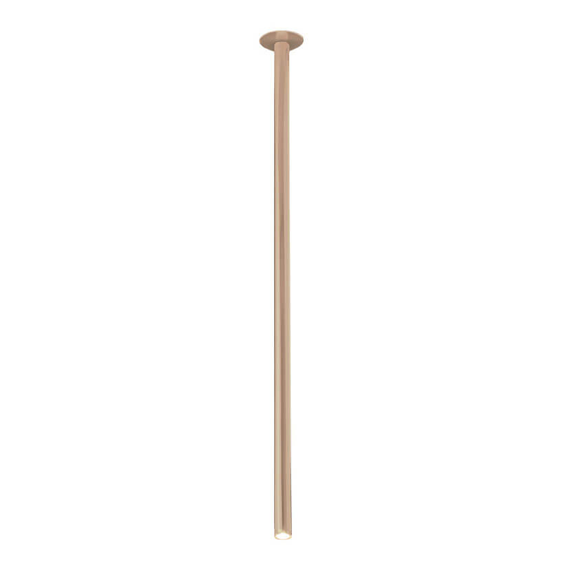 Salonowa sufitowa lampa ALHA 9434 Dohar podłużna tuba platynowa