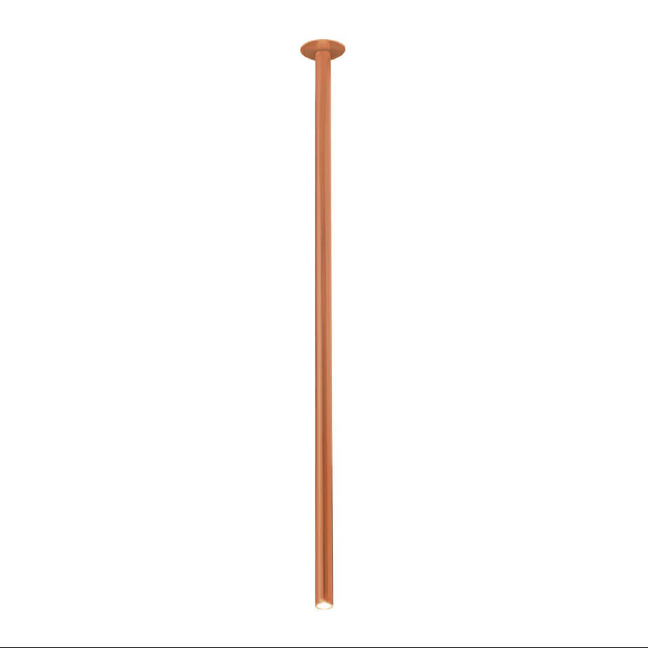 Metalowa lampa sufitowa tuba ALHA 9439 Dohar sopel miedziany