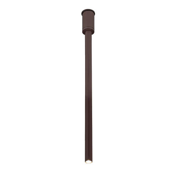 Sufitowa podłużna lampa sopel ALHA 9681 Dohar metalowa brązowa