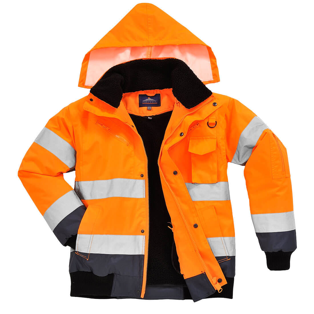 Kontrastowa kurtka ostrzegawcza Bomber 3XL