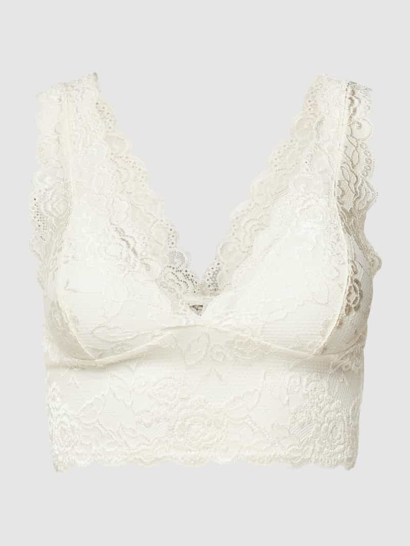 Biustonosz typu bralette z obszyciem z koronki model ‘CHLOE’