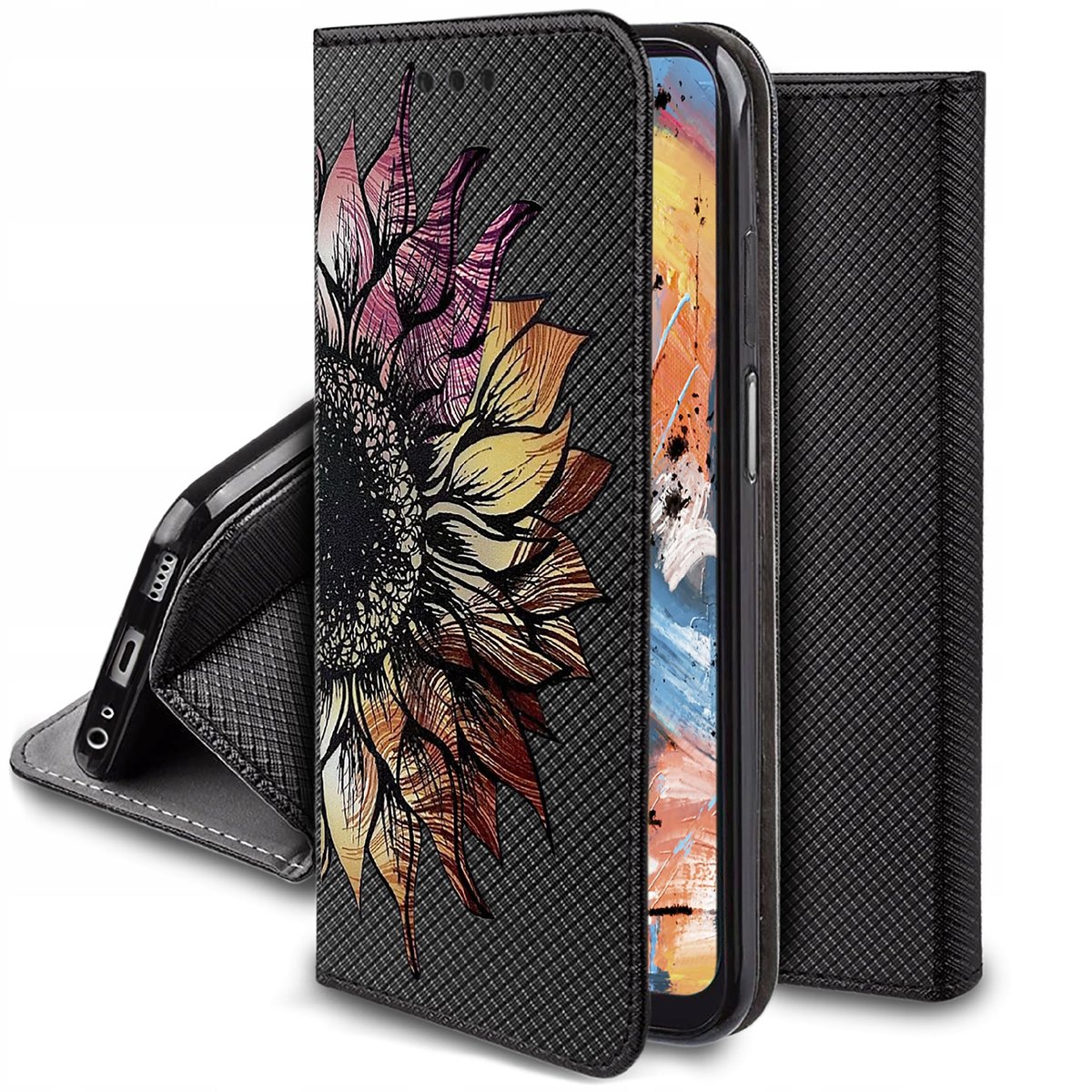 Etui do Infinix Note 30 Pro MAGNET WZORY CASE PORTFEL + SZKŁO 9H
