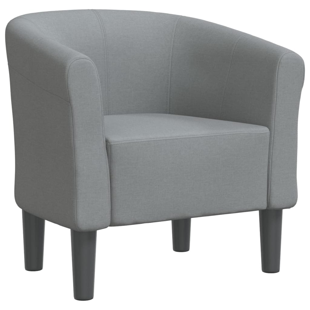 Fotel klubowy jasnoszary, 70x56x68 cm, wygodne sie