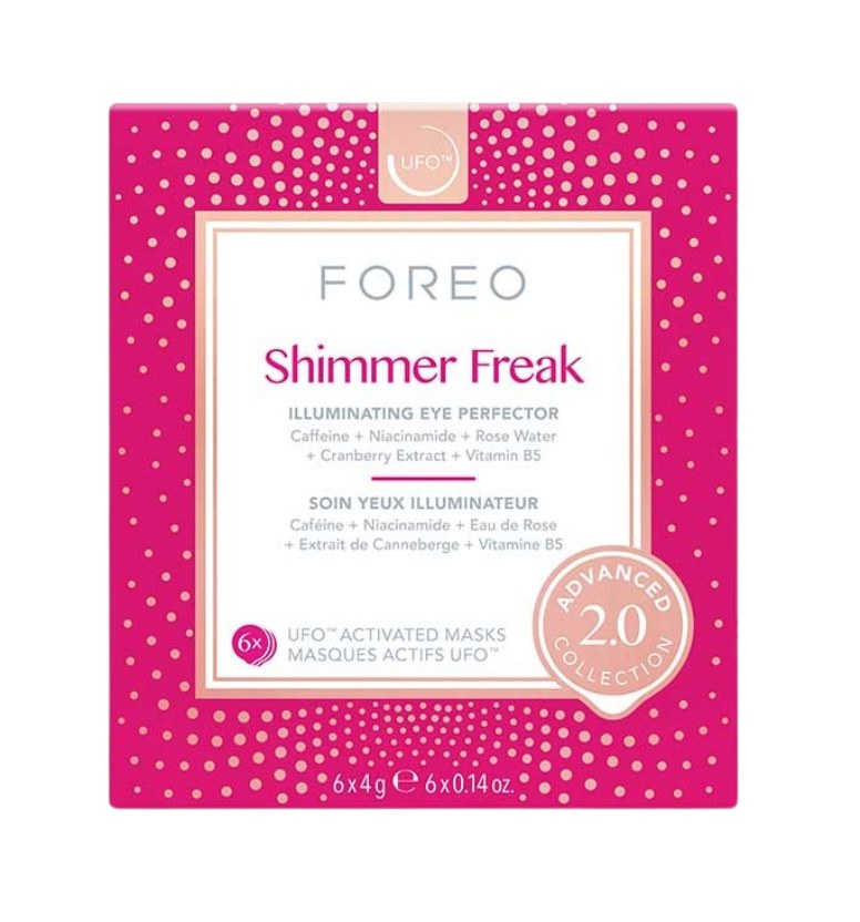 Foreo Ufo Shimmer Freak 2.0 - Maseczka do twarzy 6szt