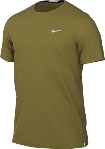 Nike Men's Top M Nk Df Uv Miler Ss, Pacific Moss/Reflective Silv, DV9315-307, XL