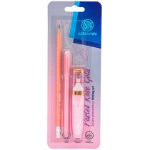 Zestaw piśmienniczy pastelowy ASTRAPEN ROSE GOLD 3 el. - długopis żelowy + zakreślacz + ołówek - blister 207023902
