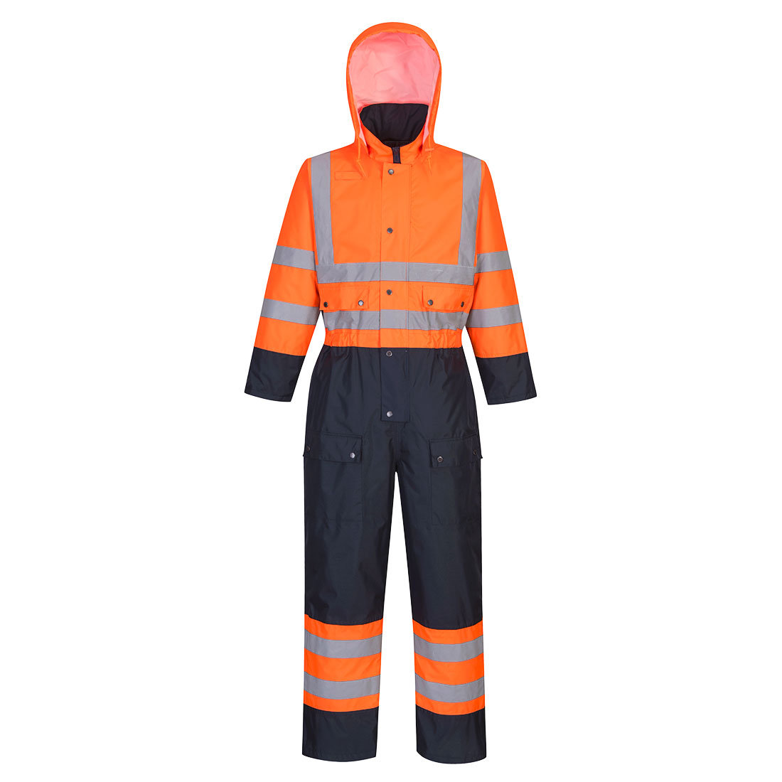 Kombinezon ostrzegawczy kontrastowy ocieplany 2XL