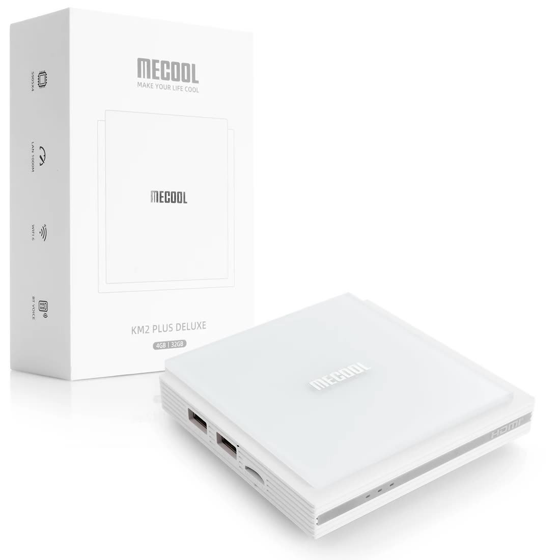 Android Tv Box Mecool Km2 Plus Deluxe 4K Wi-Fi 6 Certyfikaty Android 11 Dolby Vision