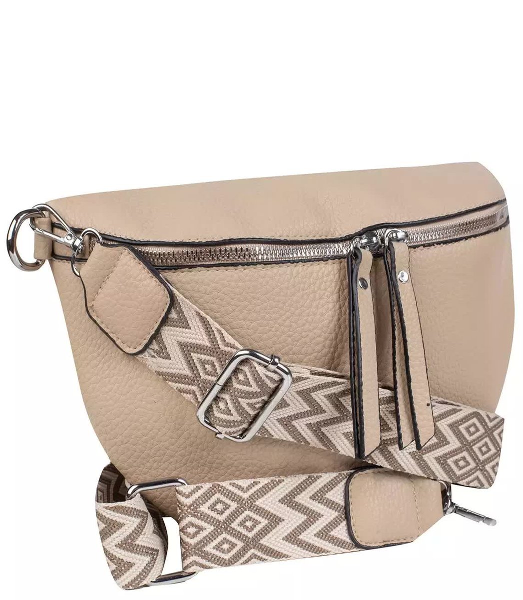 Modna duża NERKA biodrówka crossbody