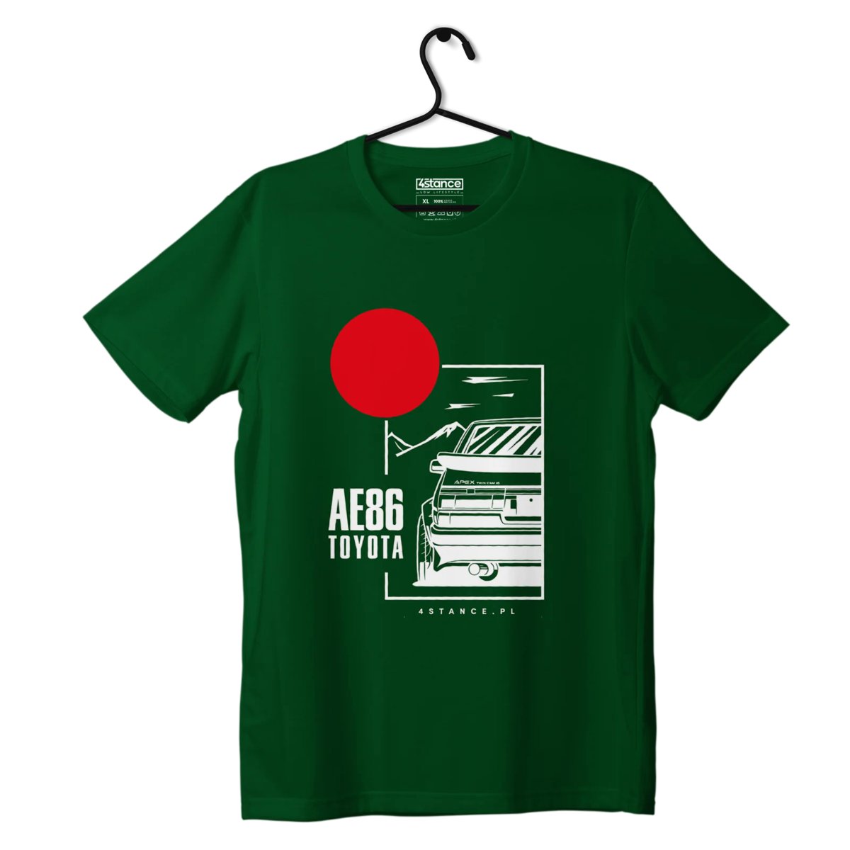 T-shirt koszulka Toyota AE86 zielona-S