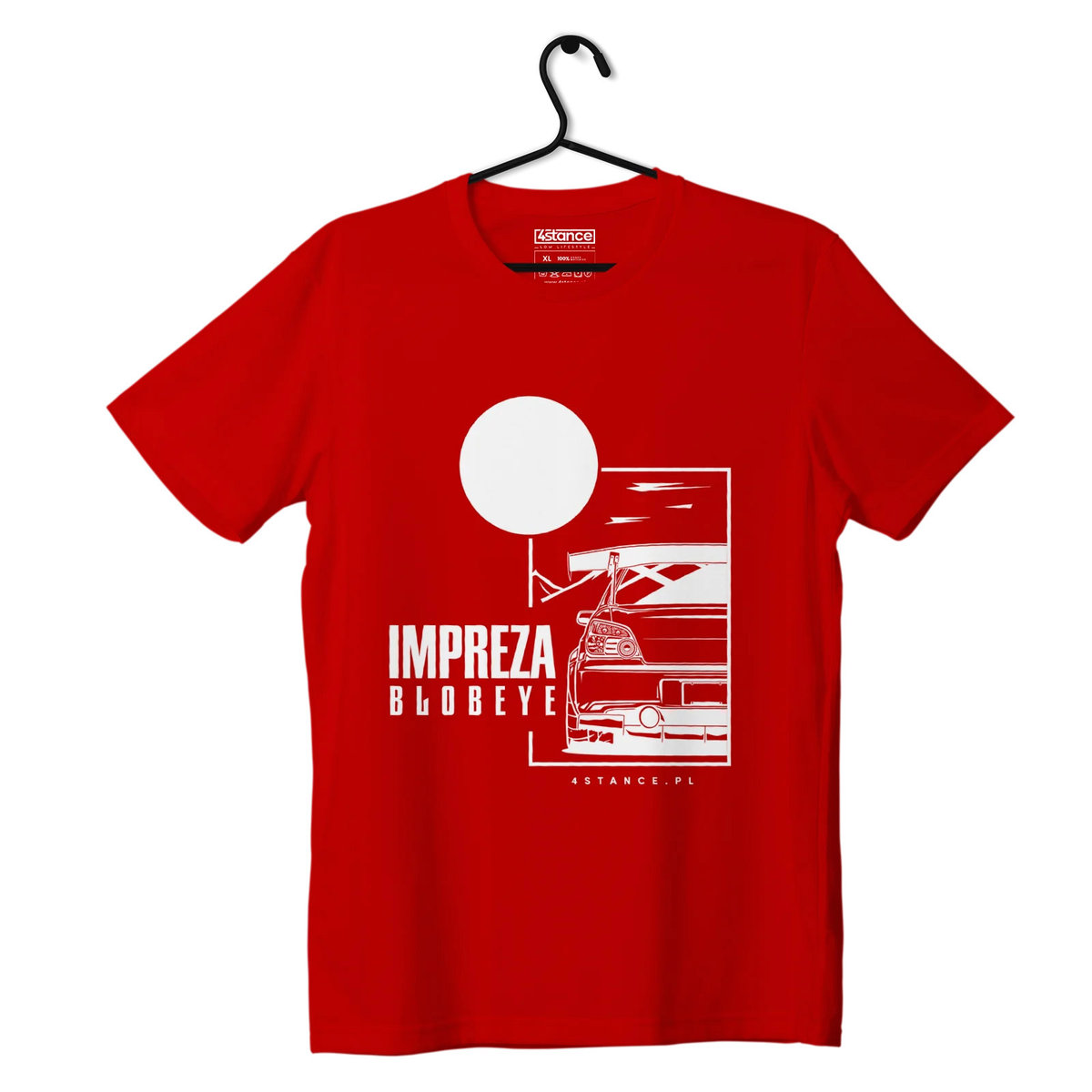 T-shirt koszulka Subaru Impreza Blobeye czerwona-L