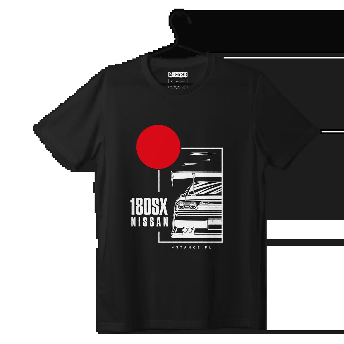 T-shirt koszulka Nissan 180SX czarna-4XL