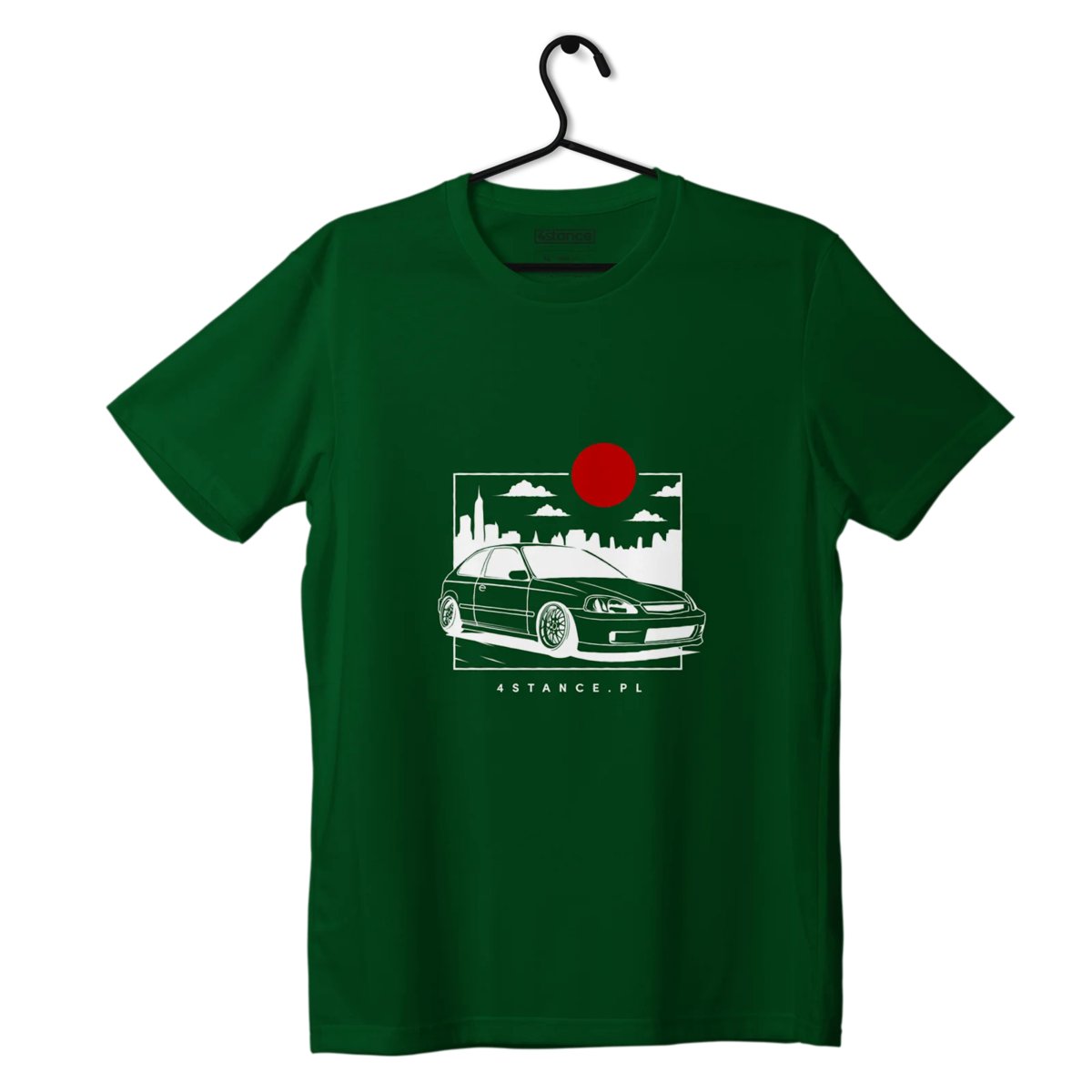 T-shirt koszulka Honda Civic VI JDM zielona-4XL