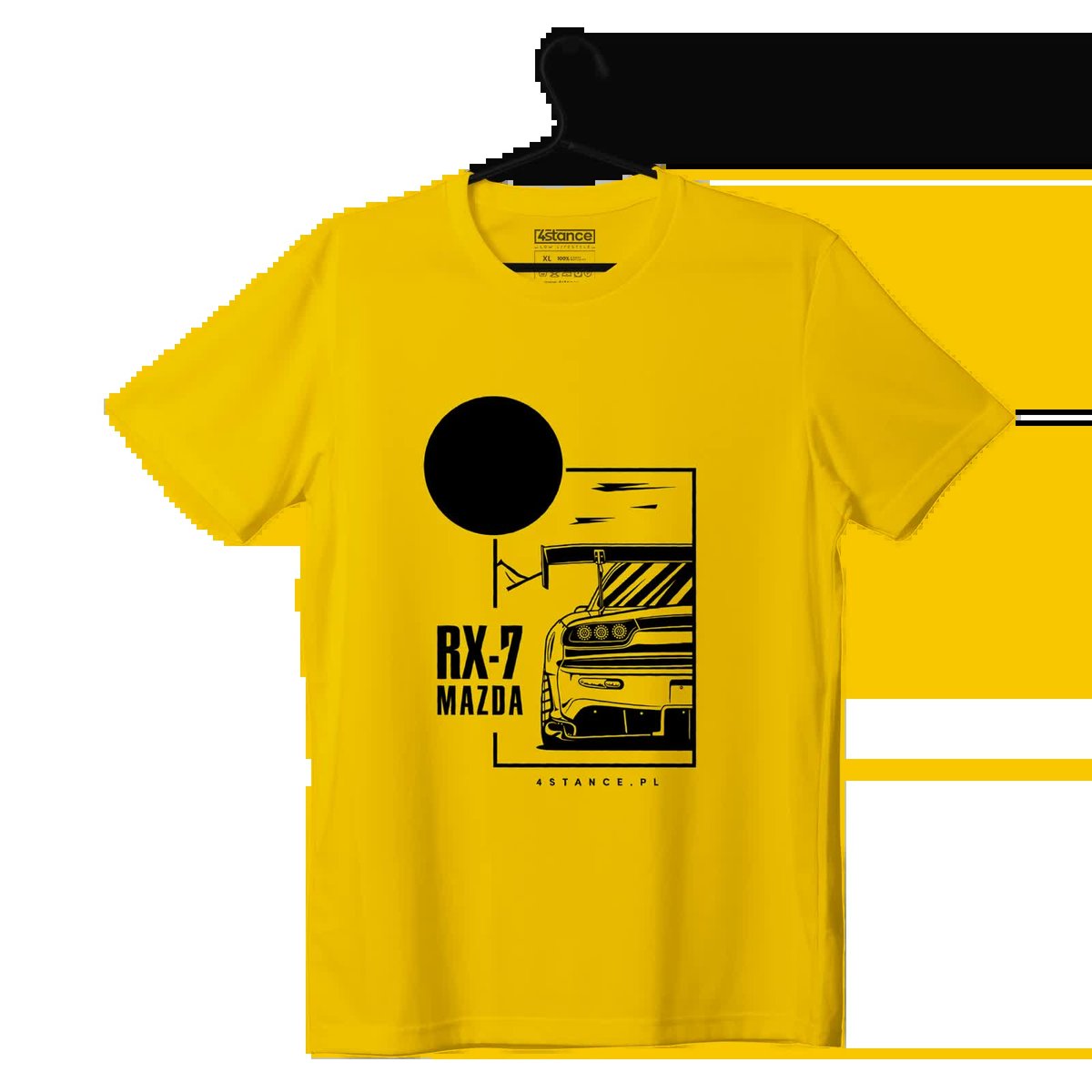 T-shirt koszulka Mazda RX-7 żółta-XXL