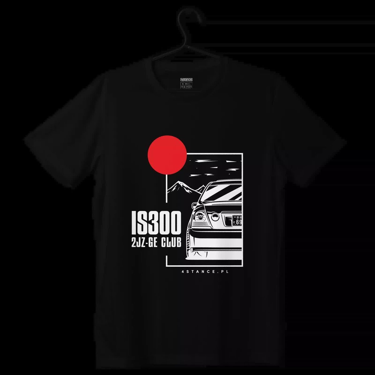 T-shirt koszulka Lexus IS IS300 JDM czarna-XL
