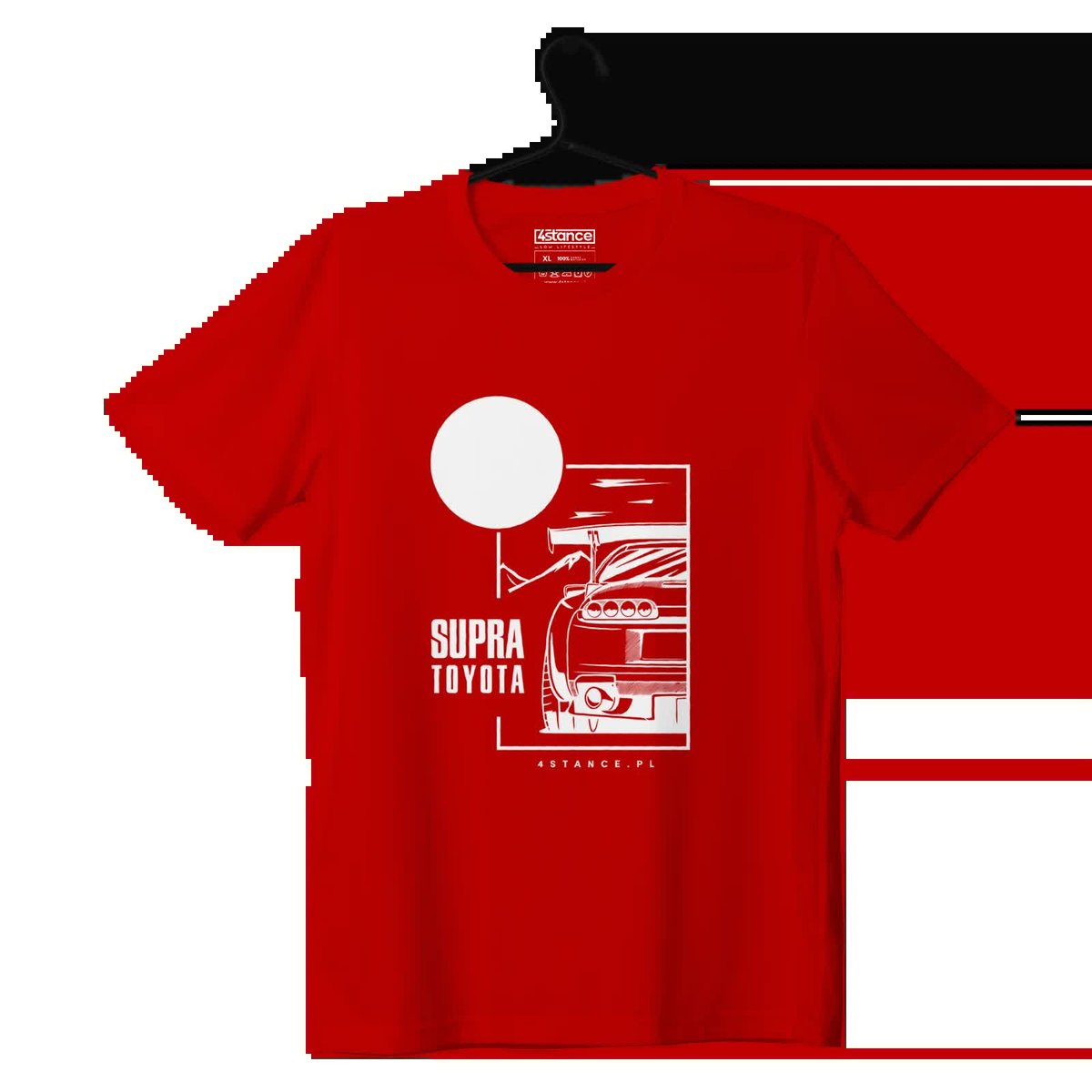 T-shirt koszulka Toyota Supra czerwona-4XL