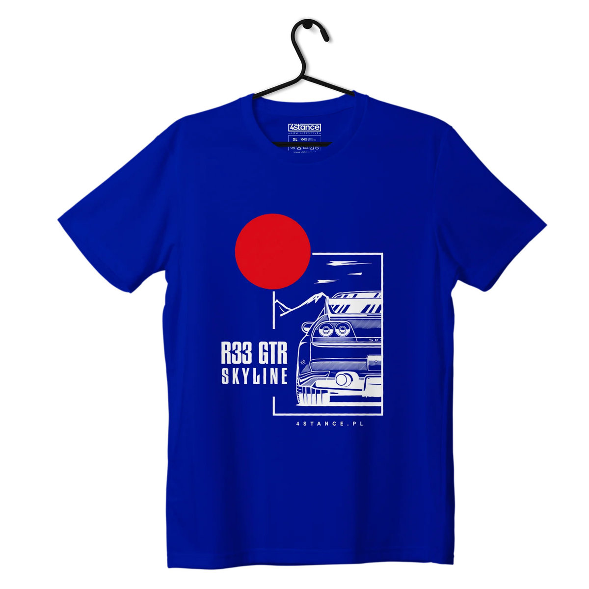 T-shirt koszulka Nissan Skyline 33 GTR niebieska-XXL