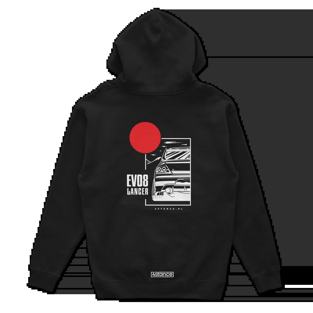 Bluza z kapturem Mitsubishi Lancer EVO 8 czarna-3XL