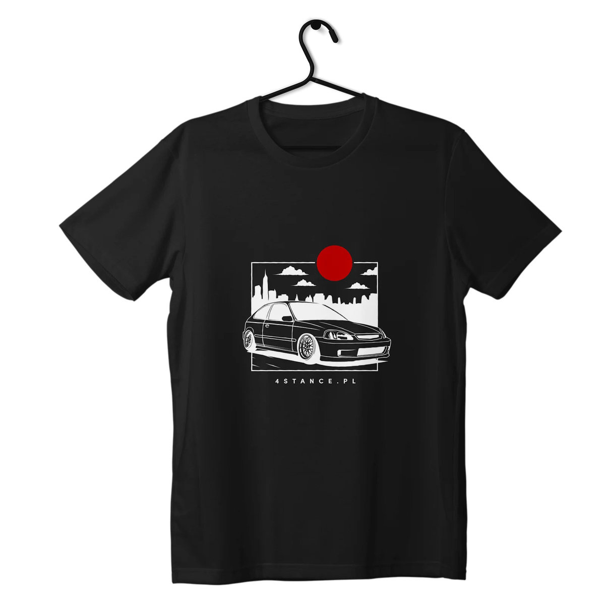 T-shirt koszulka Honda Civic VI JDM czarna-XXL