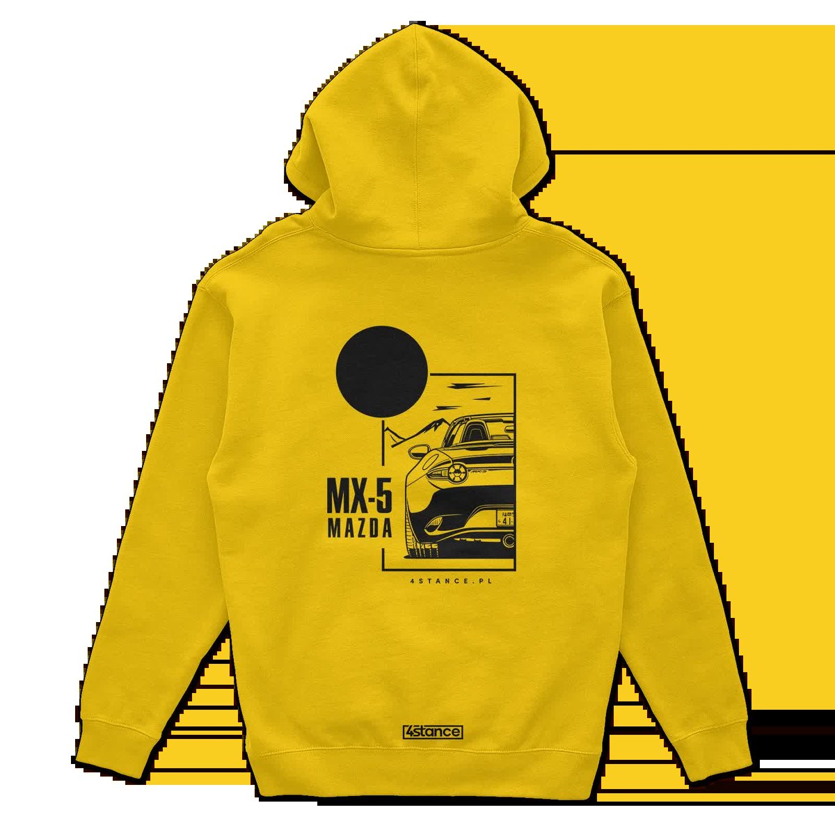 Bluza z kapturem Mazda MX-5 żółta-XXL