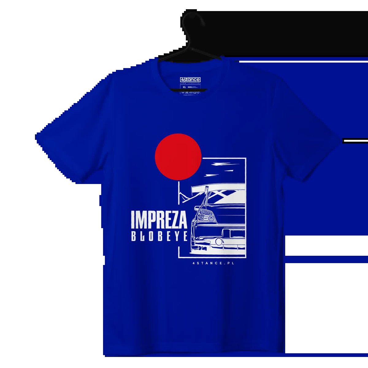 T-shirt koszulka Subaru Impreza Blobeye niebieska-XXL