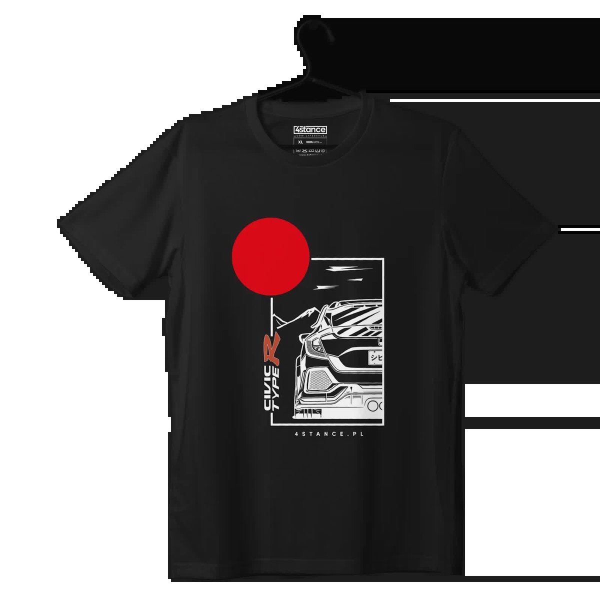 T-shirt koszulka Honda Civic Type R czarna-3XL