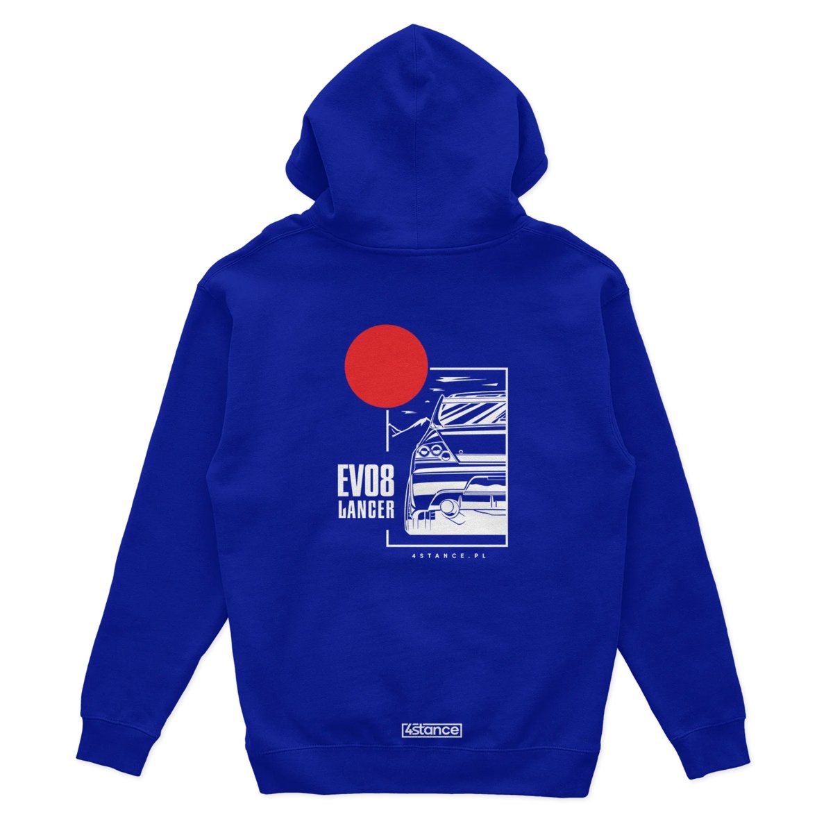 Bluza z kapturem Mitsubishi Lancer Evo 8 niebieska-S