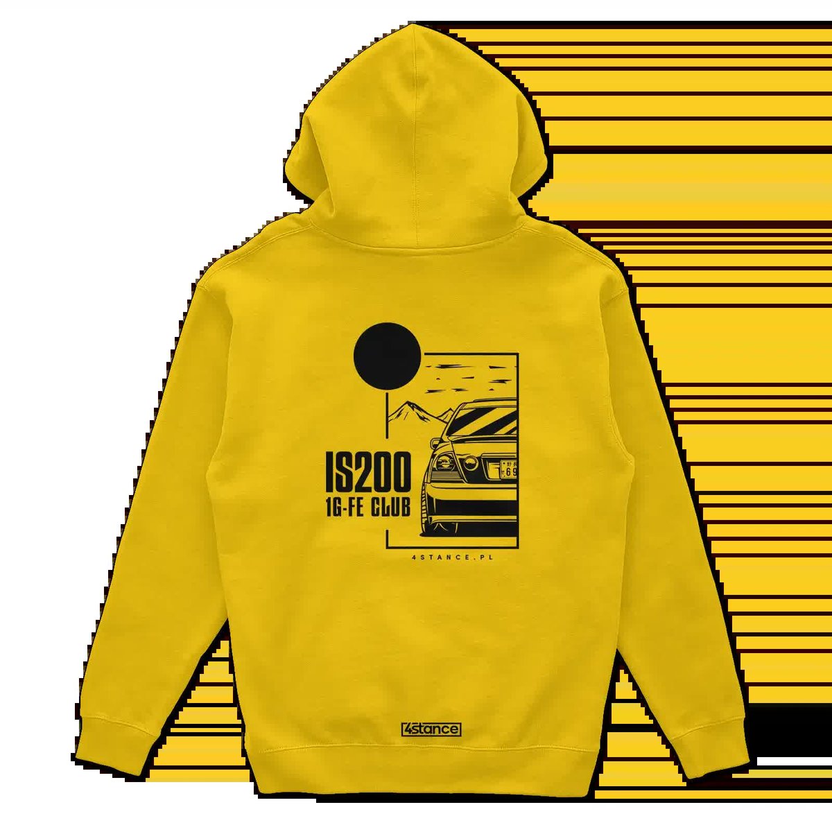 Bluza z kapturem Lexus IS IS200 JDM żółta-L