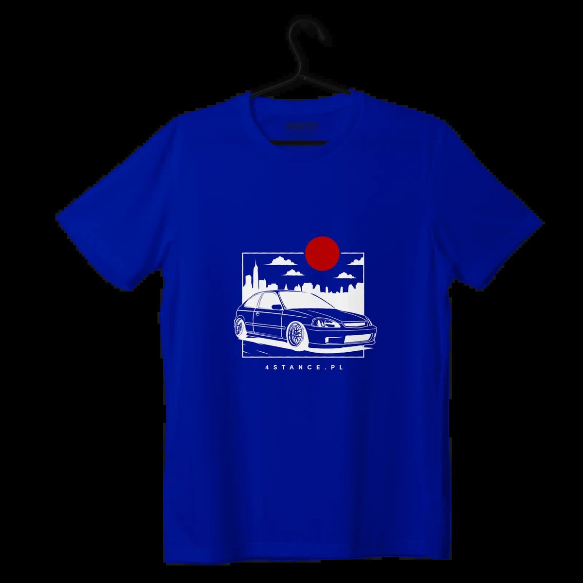 T-shirt koszulka Honda Civic VI JDM niebieska-XXL