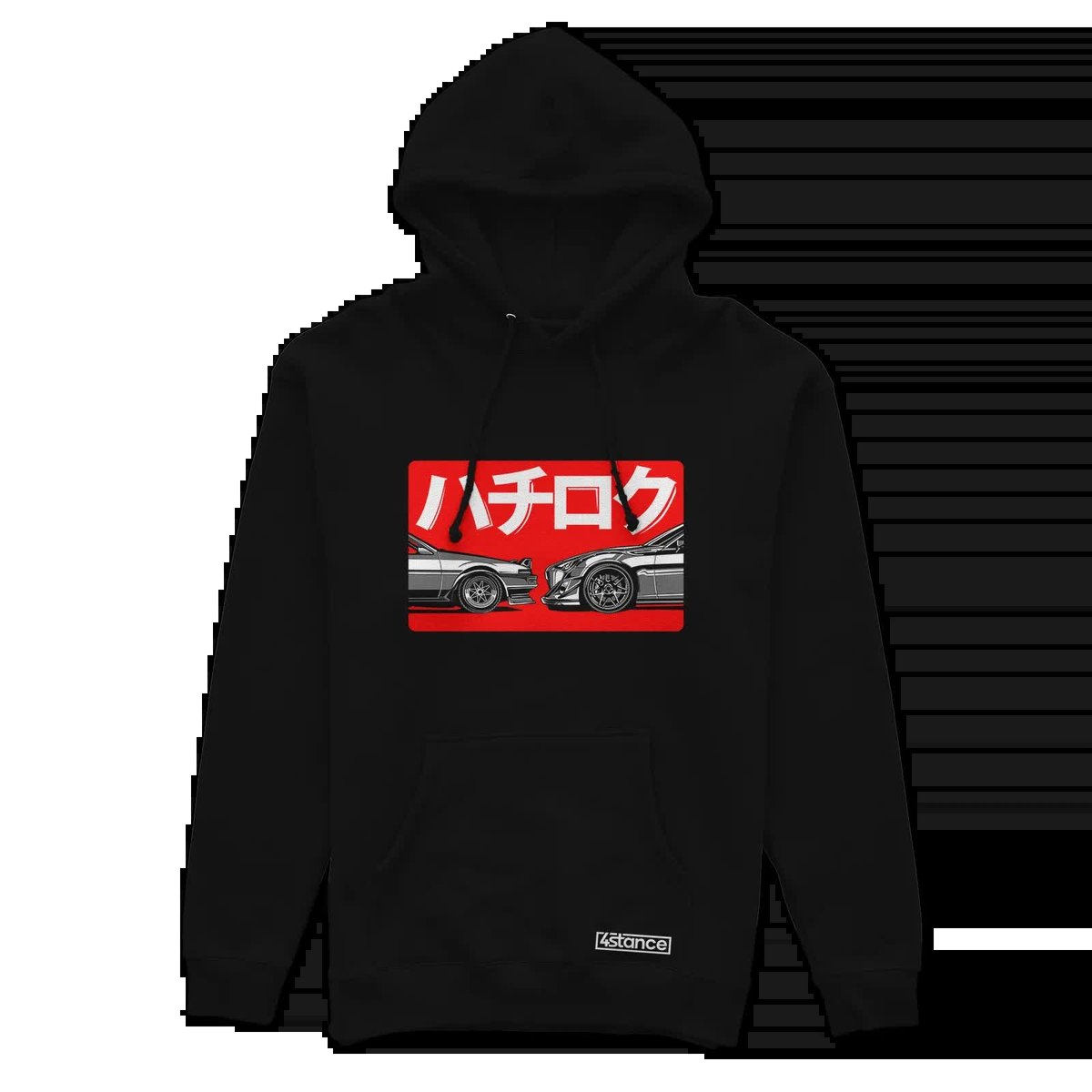 Czarna bluza z kapturem 86 FINAL - Toyota AE86 GT86-XXL