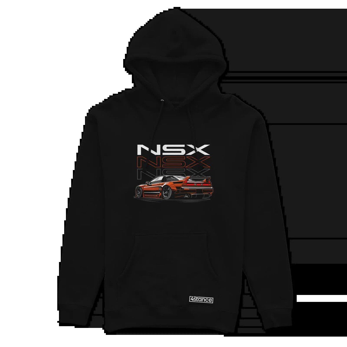 Czarna bluza z kapturem Honda NSX-XS