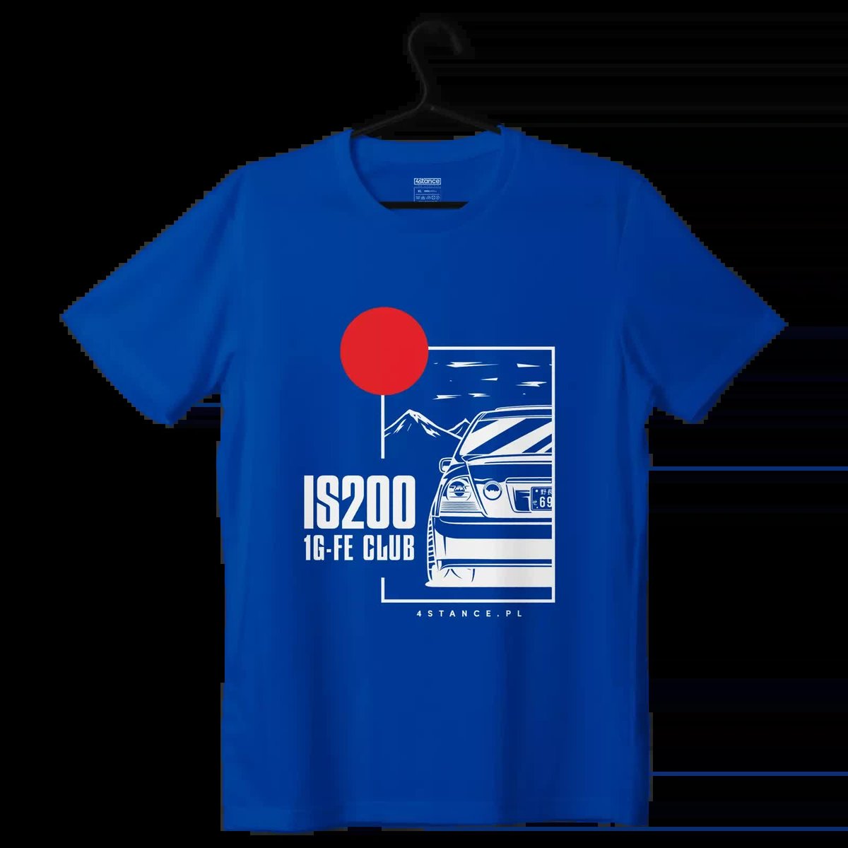 T-shirt koszulka Lexus IS IS200 JDM niebieska-L