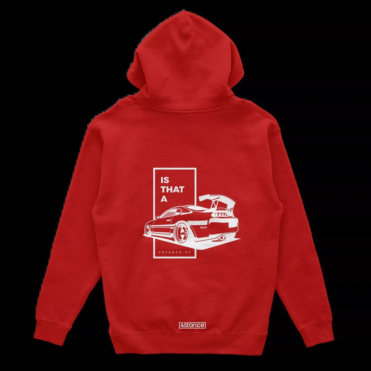 Bluza kangurka IS THAT A SUPRA czerwona-L