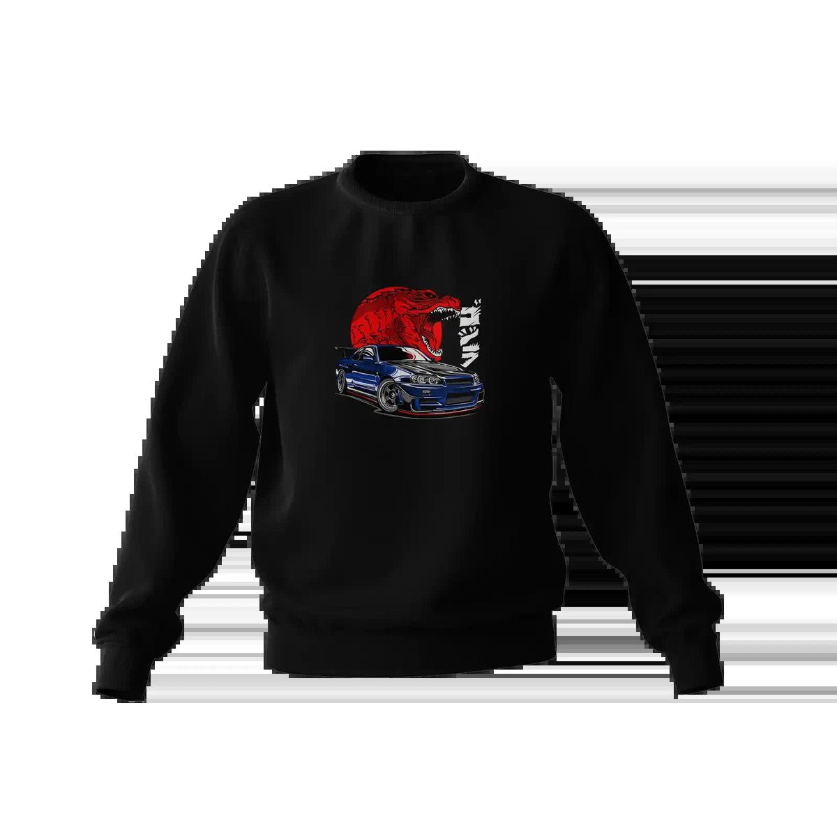 Czarna bluza Nissan Skyline GT-R R34 Godzilla-S