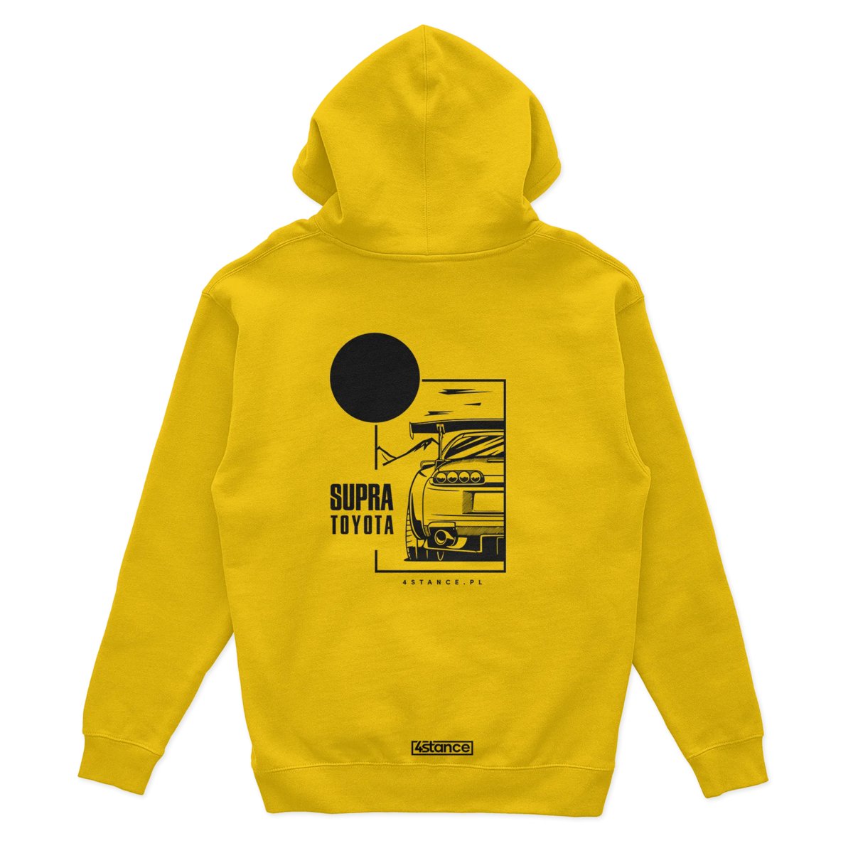 Bluza z kapturem Toyota Supra żółta-S