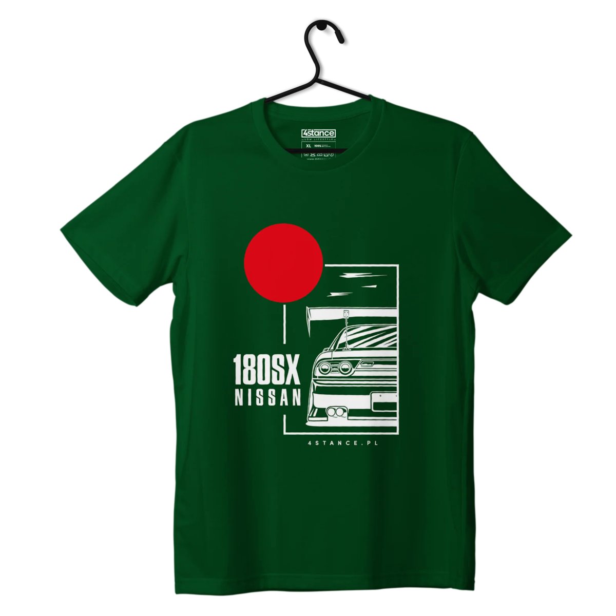 T-shirt koszulka Nissan 180SX zielona-3XL