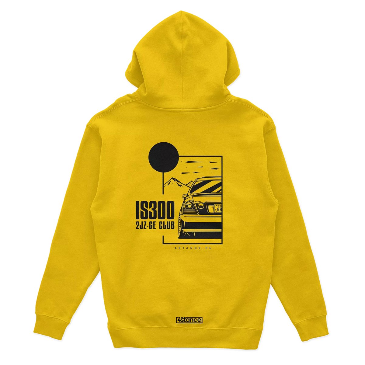 Bluza z kapturem Lexus IS IS300 JDM żółta-S