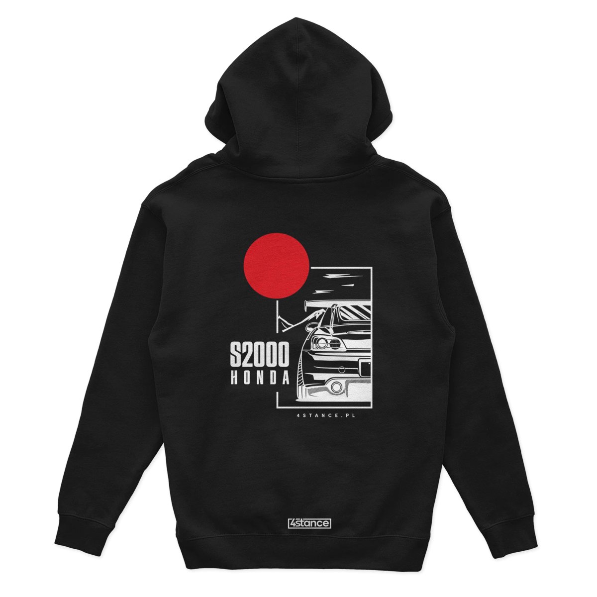 Bluza z kapturem Honda S2000 czarna-XL