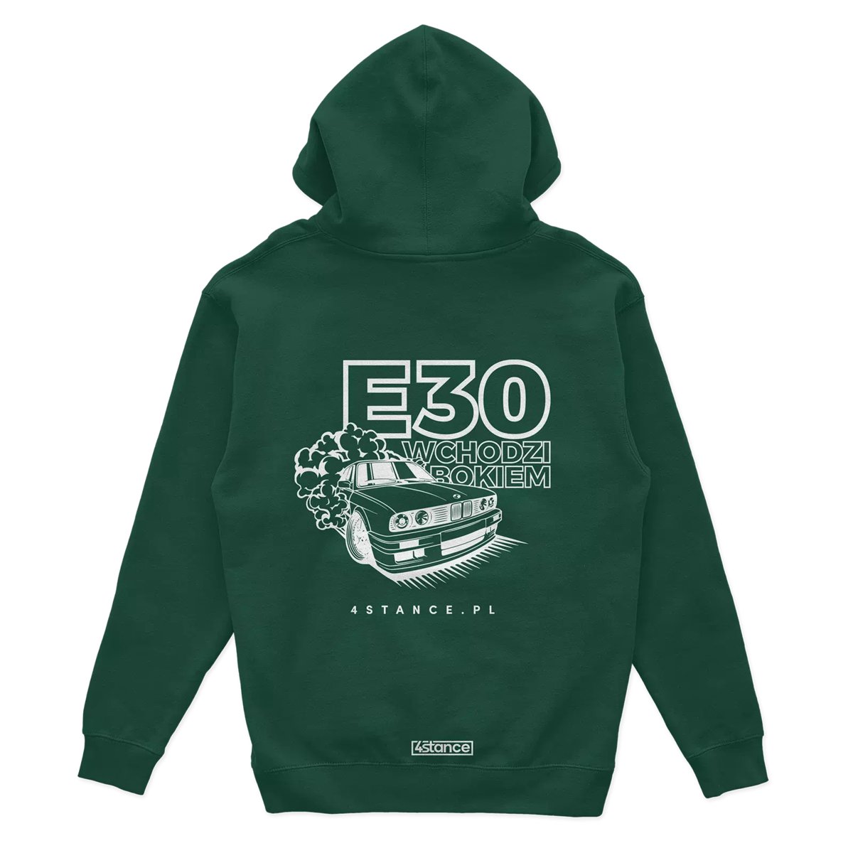 Bluza kangurka BMW E30 Wchodzi bokiem zielona-S