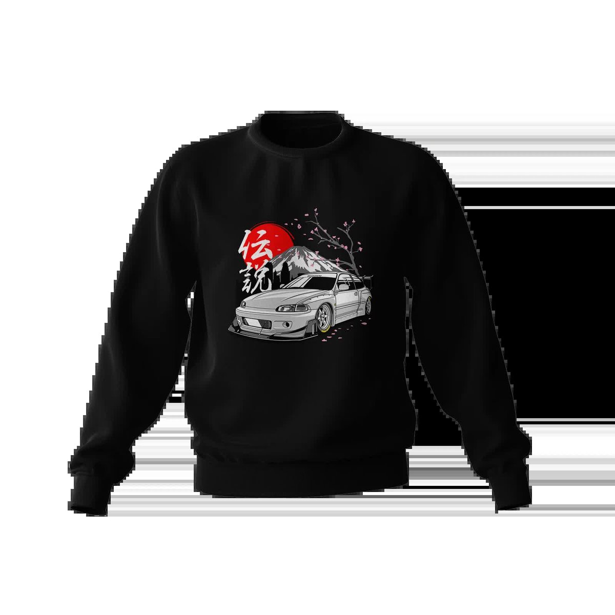 Czarna bluza Honda Civic EG6 Pandem-L