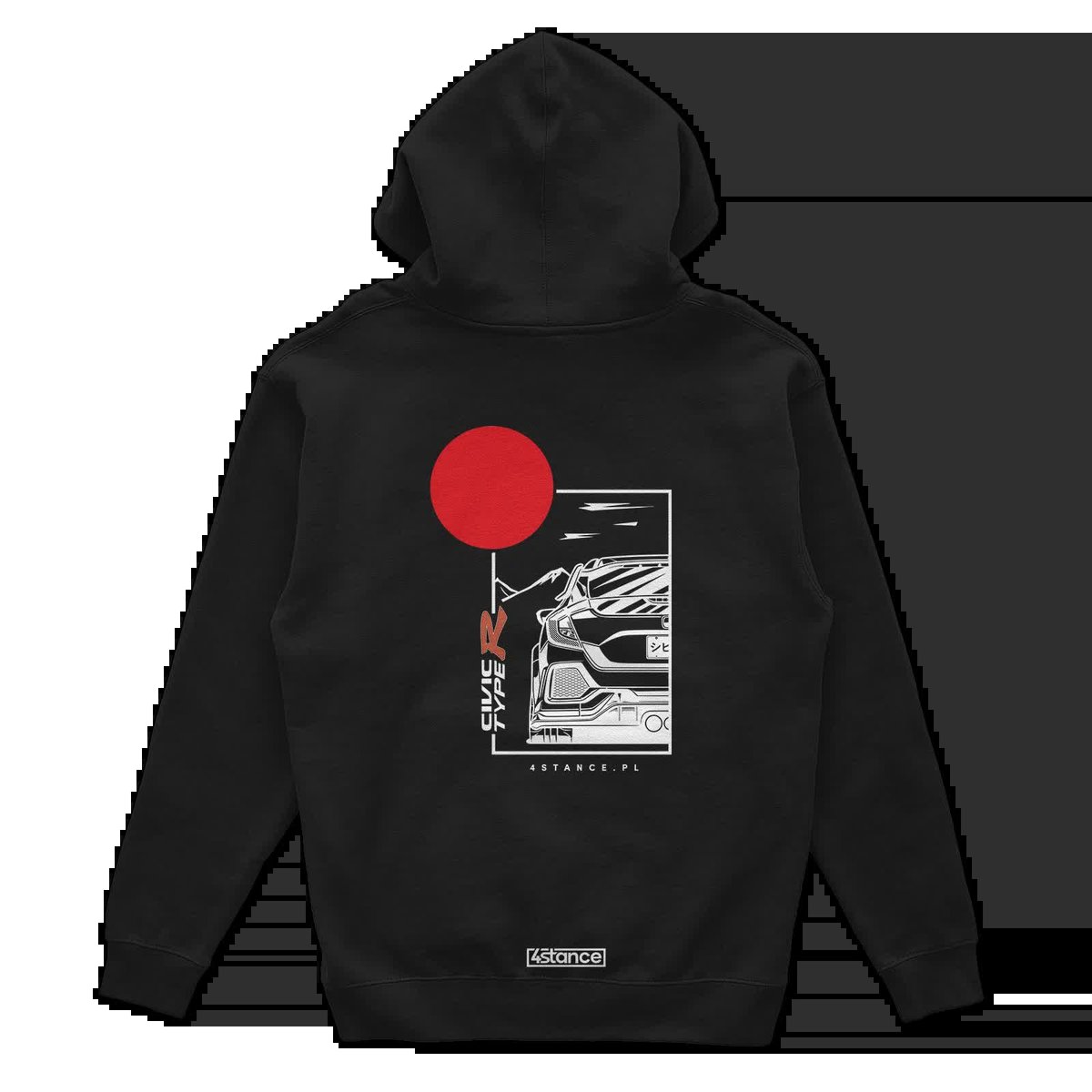 Bluza z kapturem Honda Civic Type R czarna-XXL