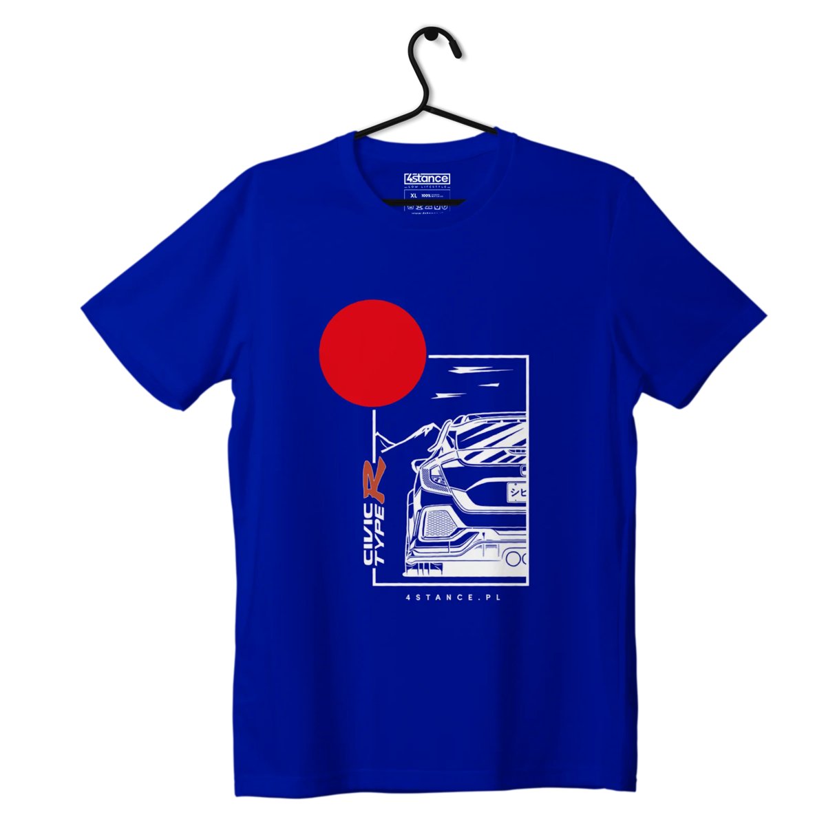 T-shirt koszulka Honda Civic Type R niebieska-XL