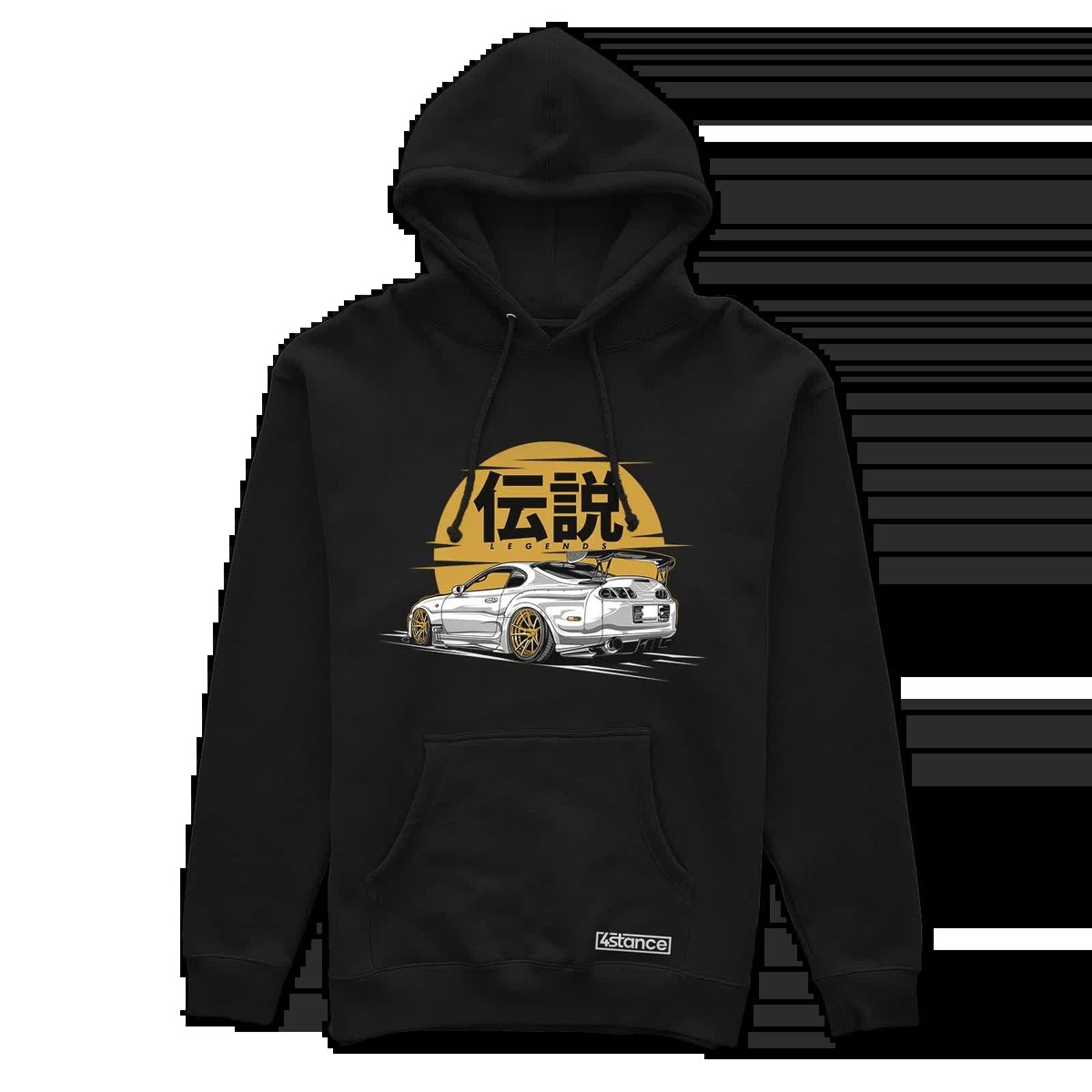 Czarna bluza z kapturem Toyota Supra mk4 LEGEND-M
